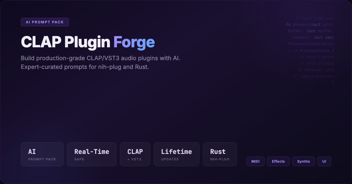 CLAP Plugin Forge
